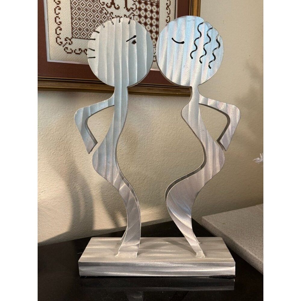 Kiss Table Sculpture 15" Fred Garbotz Construction: Marine Grade Aluminum